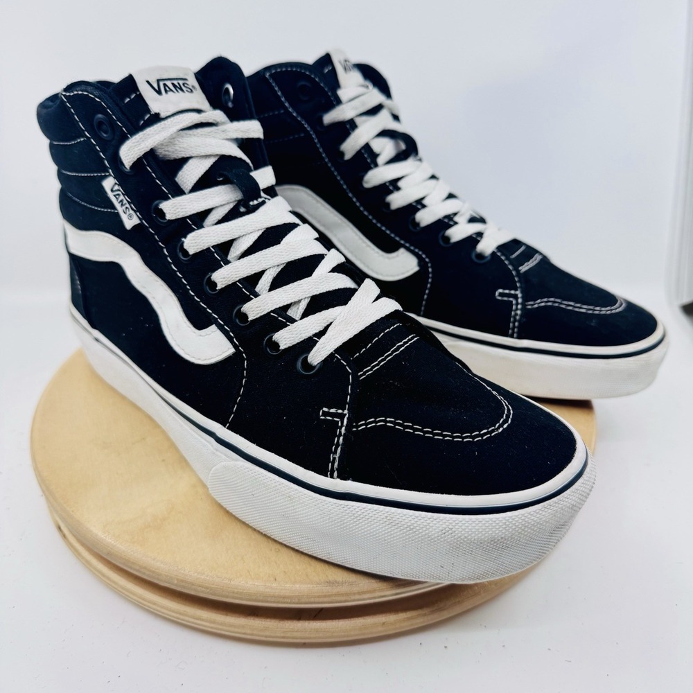 Vans Filmore High Top Sneakers Womens 10 Black Platform Skate Shoe Sk8-hi